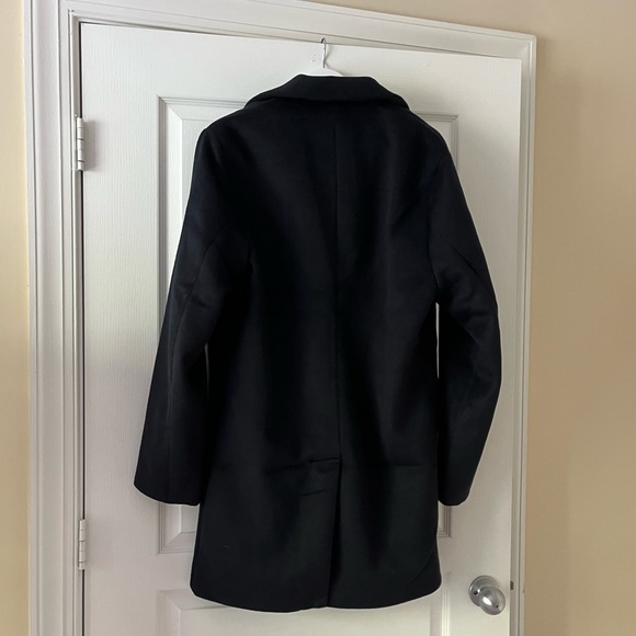 ๐ต Abercrombie & Fitch Topcoat Navy S - Picture 3 of 5